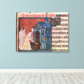 Bisschop Een kerk verzorgen Canvas Afdruk (Insitu (Houten vloer))