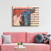 Bisschop Een kerk verzorgen Canvas Afdruk (Insitu (Woonkamer))