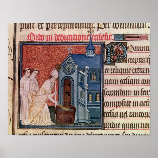 Bisschop Een kerk verzorgen Poster (Voorkant)