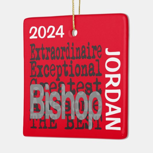 bisschop Extraordinaire CUSTOM Keramisch Ornament (Links)