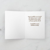 Bisschop Installatie Felicitaties Kruis Kaars Kaart (Binnen)