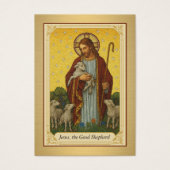 Bisschop Jubileum van de wijding Jezus Visitekaartje (Voorkant)