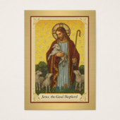 Bisschop Jubileum van de wijding Jezus Visitekaartje (Voorkant)