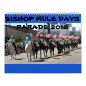 Bisschop Mule Days Parade van 2018 Kalender (Hoes)