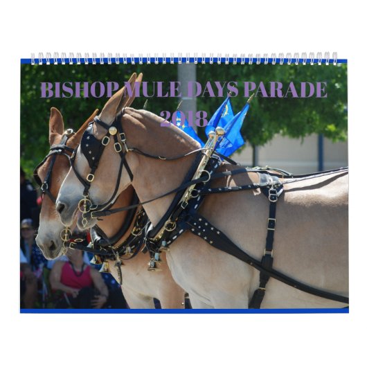 Bisschop Mule Days Parade van 2018 Kalender (Hoes)