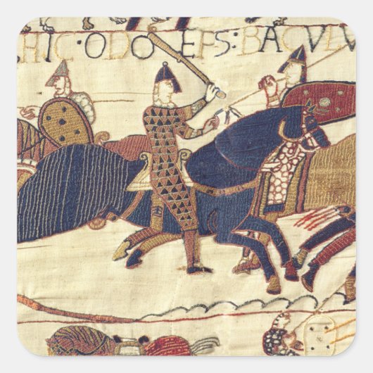 Bisschop Odo roept leger van hertog Willem bijeen Vierkante Sticker (Voorkant)
