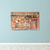 Bisschop Robert Sherburne met Henry VIII Canvas Afdruk (Insitu (Houten vloer))
