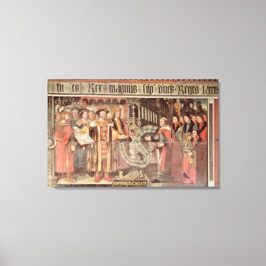Bisschop Robert Sherburne met Henry VIII Canvas Afdruk (Voorkant)