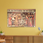 Bisschop Robert Sherburne met Henry VIII Canvas Afdruk (Insitu (Woonkamer))