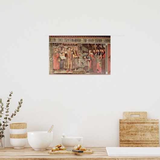 Bisschop Robert Sherburne met Henry VIII Poster (Keuken)