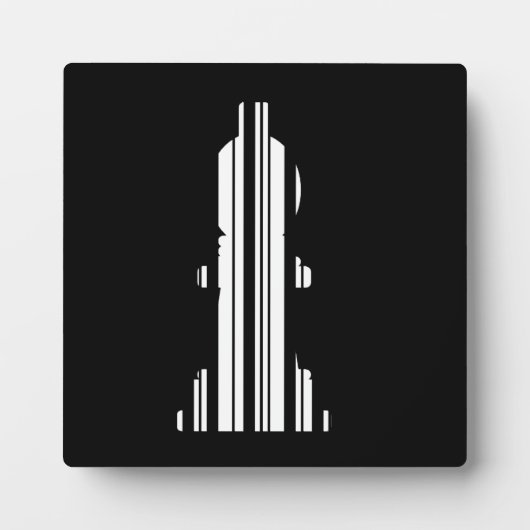 BISSCHOP SCHAAKSTUK BAR CODE Bisschoppen Barcode Fotoplaat (Voorkant)