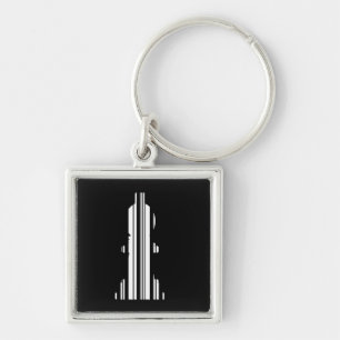 BISSCHOP SCHAAKSTUK BAR CODE Bisschoppen Barcode Sleutelhanger