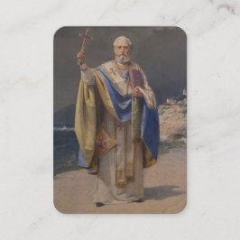 BISSCHOP ST. NICOLAAS VAN MYRA BIDT RELIGIEUS PLAATSKAARTJE