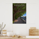 Bisschoppen Park Fulham Londen Reisposter Poster (Keuken)