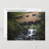 Bissell Covered Bridge Mill Brook Briefkaart (Voorkant / Achterkant)