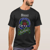 Bisset Clan Badge & Tartan T-shirt (Voorkant)