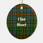 Bisset Clan Patroontartan Keramisch Ornament (Links)