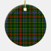 Bisset Clan Patroontartan Keramisch Ornament (Achterkant)