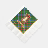 Bisset Gepersonaliseerde Tartan Kerstmis Servet (Hoek)
