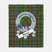Bisset Pattern Clan Badge Tartan Schotlandse Plaid Fleece Deken (Voorkant)