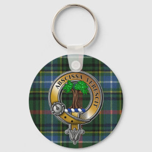Bisset Tartan & Badge Sleutelhanger