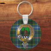 Bisset Tartan & Badge Sleutelhanger (Voorkant)