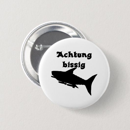 Bissig Ronde Button 5,7 Cm (Voorkant /achterkant)