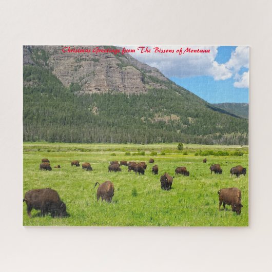 Bisson Montana, kerstcadeautjes Legpuzzel (Horizontaal)
