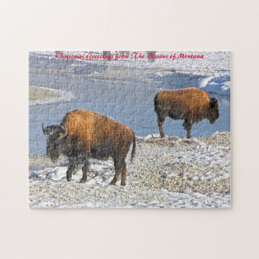 Bisson Montana.Kerstgroeten Legpuzzel (Horizontaal)