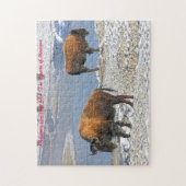 Bisson Montana.Kerstgroeten Legpuzzel (Verticaal)