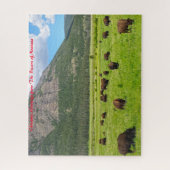 Bisson Montana.Kerstgroeten Legpuzzel (Verticaal)