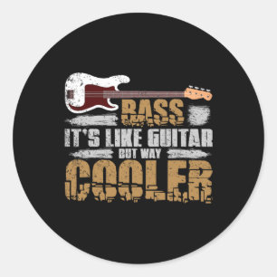 Bist B Gitaarspeler Gift B Gitaar Ronde Sticker