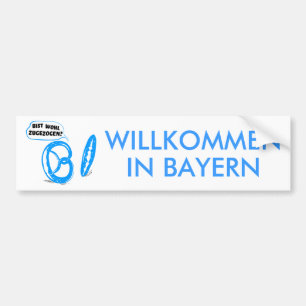 Bist wohl zugezogen bumper sticker