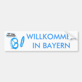 Bist wohl zugezogen bumpersticker