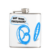 Bist wohl zugezogen heupfles (Voorkant)