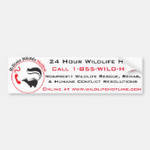 BiState-hotline Bumpersticker voor wilde dieren (Voorkant)