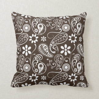 Bister Brown Paisley Kussen