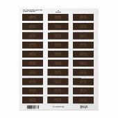 Bisterbruin Etiket (Full Sheet)