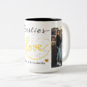 Bisties Love Coffee Mok - Schattigee Beste Vriende (Voorkant rechts)