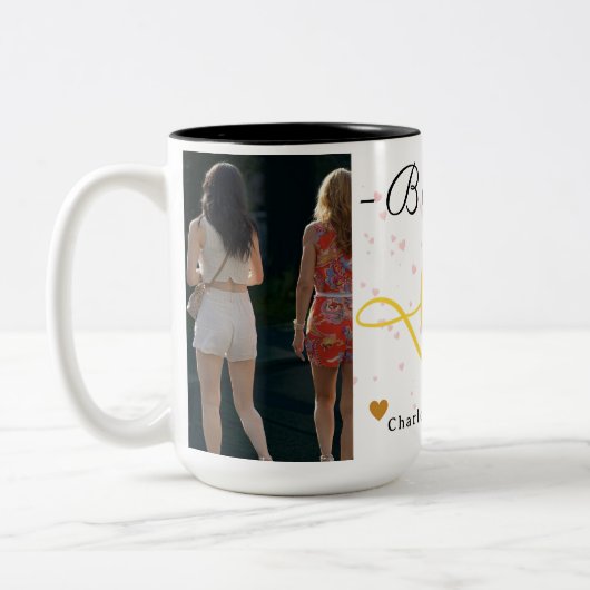 Bisties Love Coffee Mok - Schattigee Beste Vriende (Links)