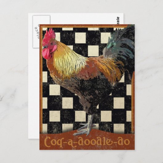Bisto Rooster Briefkaart (Voorkant / Achterkant)