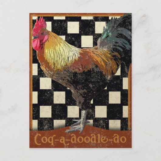 Bisto Rooster Briefkaart (Voorkant)