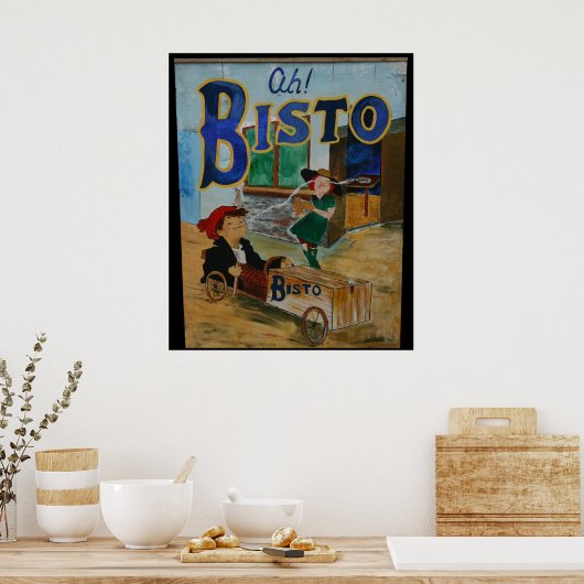 Bisto vintage poster (Keuken)