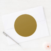 Bistre Brown (vaste kleur) Ronde Sticker (Envelop)