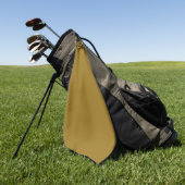 Bistre Bruin (effen kleur) Golfhanddoek (Groen)