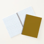 Bistre Bruin (effen kleur) Notitieboek (Binnen)