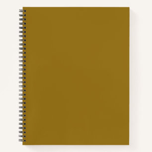 Bistre Bruin (effen kleur)  Notitieboek