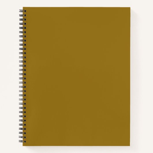 Bistre Bruin (effen kleur) Notitieboek (Voorkant)