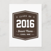 Bistre Retro-klasse Briefkaart (Voorkant)