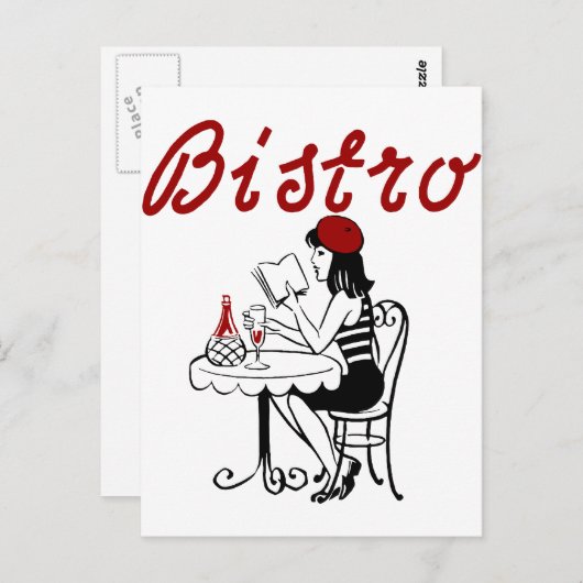 Bistro Briefkaart (Voorkant / Achterkant)